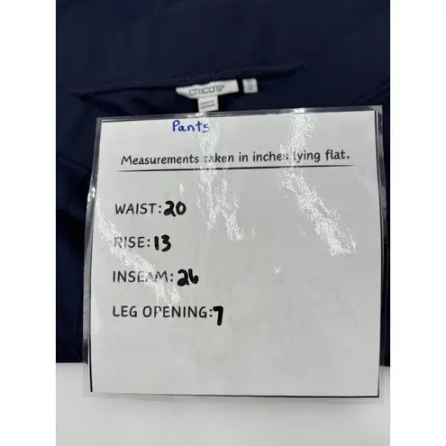 Chico's  Pants Size XL R Blue‎ Pull On Juliet Slim Leg Ankle Pant Stretch Comfy thumbnail 11