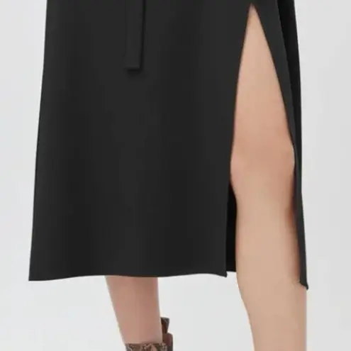 Cuyana 100% Silk Midi Length Dress 3/4 Sleeves Belt Cocktail Party Size XS Women