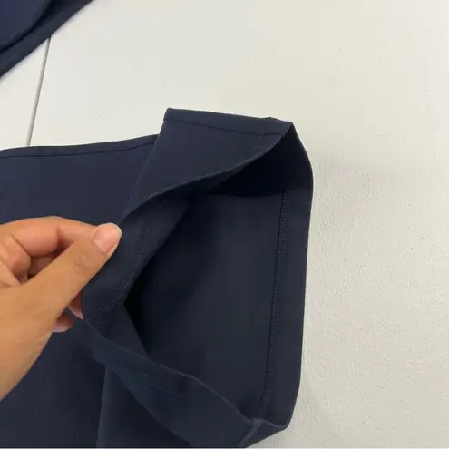 Betabrand Classic Dress Pant Yoga Pant Bootcut Navy Stretch Ponte Knit XXL Long