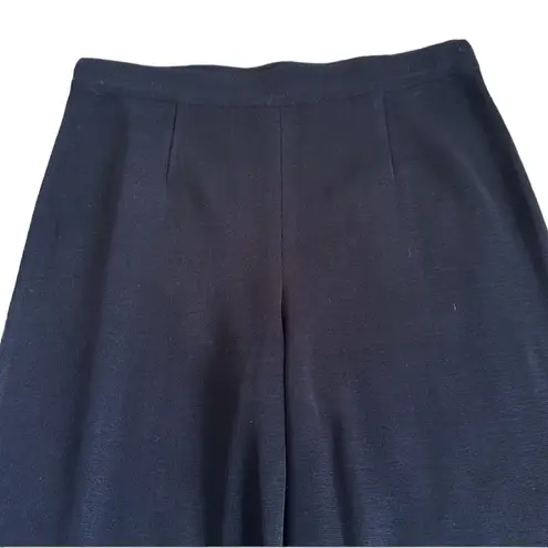 Misook Exclusively Black Wide Leg Knit Pant Elastic Waist size 1X