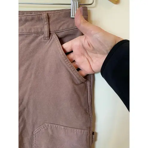Wilfred Free High Rise Straight Leg Cargo Utility Pants Pink Women's Size 2