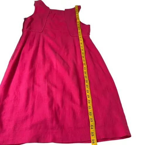 Edme & Esyllte deom Anthropologie Hot Pink Linen Sleeveless Dress ā Size 6