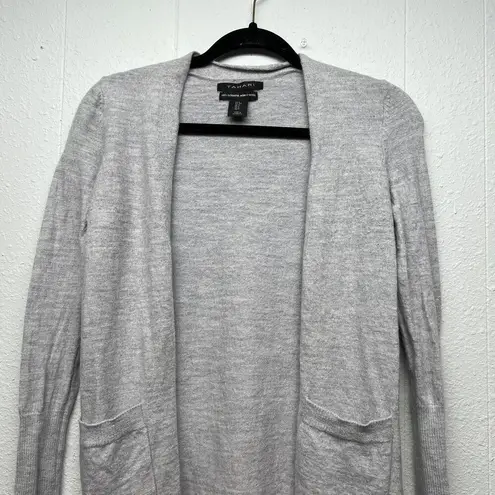 Tahari Cardigan Womens Small 100% Extra Fine Merino Wool Old Money Quiet Luxury