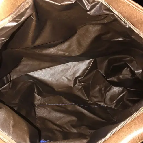 FAUX LEATHER TAN VERSATILE SHOULDER BAG