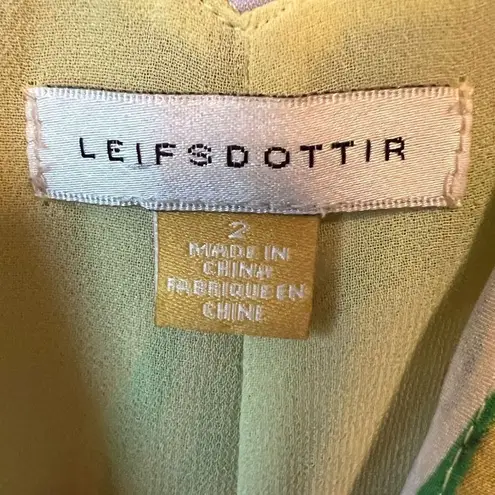 Anthropologie  Leifsdottir Shell Silk Butterfly Wing Dress