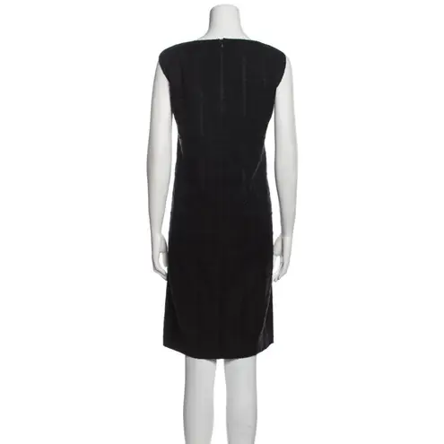 Piazza Sempione Bateau Neckline Mini Shift Dress in Black Size 12