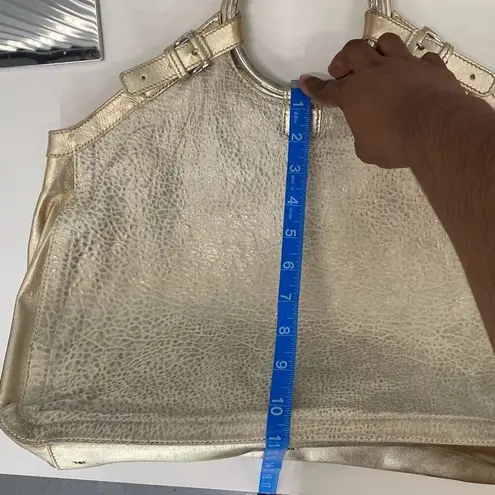 Lanbertson Truex metallic hobo handbag Silver