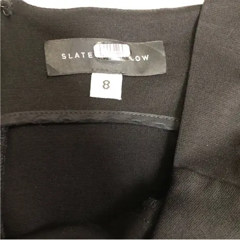 Slate + Willow Gabi Floral Jacquard Mini Dress Purple Metallic Hi Low Full Skirt