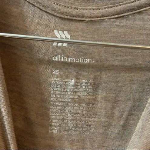 All In Motion NWT  Green-Brown Long Sleeve Tee XS