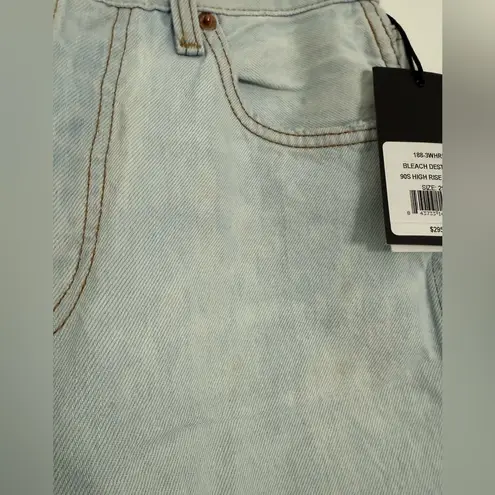 RE/DONE New 90s High Rise Loose Bleach Destroy - 25 - $295