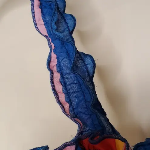 Liberty Love Multi Color Striped Accordion Crop