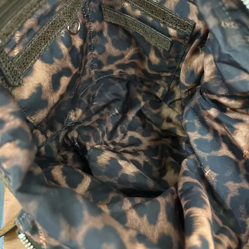 Vintage B. MAKOWSKY Two Tone Brown Genuine Leather Slouchy Satchel Crossbody