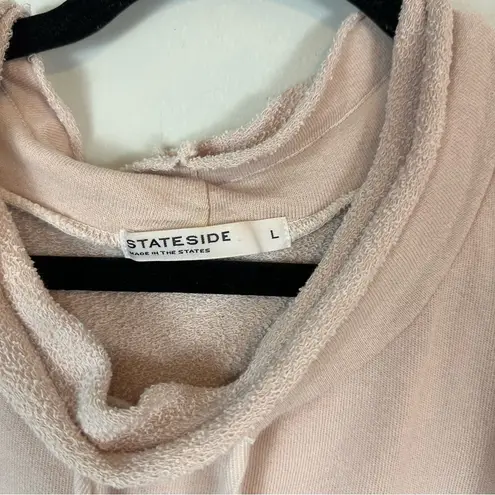 Stateside | Blush Pink Bell Sleeve Cowl Neck Sweatshirt Size Large