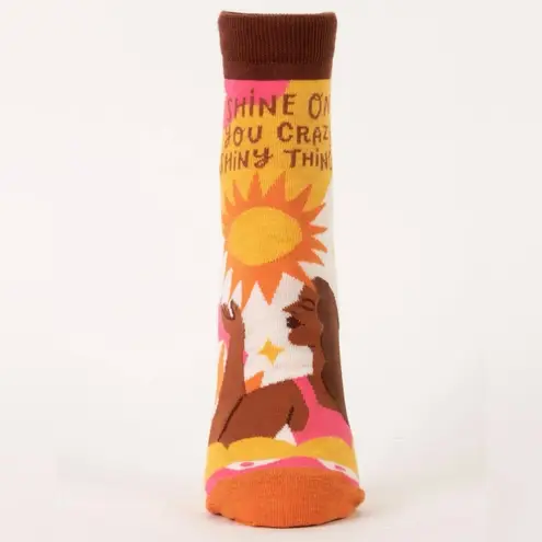 Blue Q Shine On You Crazy Shiny Thing Women’s Ankle Socks by Fun Gift! 🎁 NWT