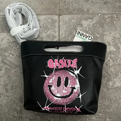 Ganni | Casual Style Street Style 2-WAY Bi-color Leather Crossbody NWT $235