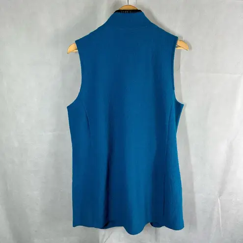 Chico's Chico’s 100% Wool Long Line Vest Teal Size 2 US 12 Large