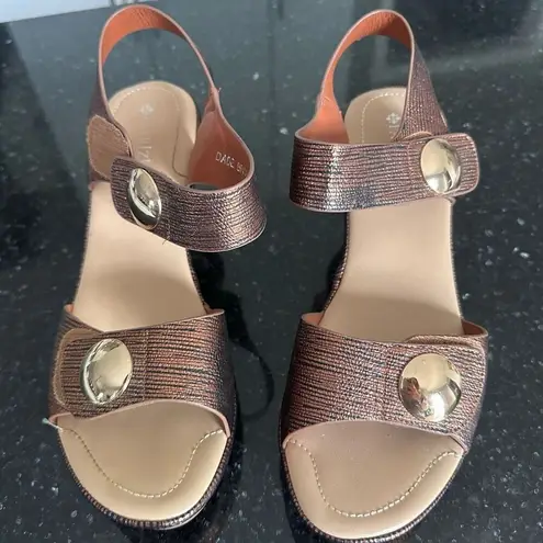 Spring Step PATRIZIA DADE Brinze Dade Party STRAP SANDAL SIZE 10