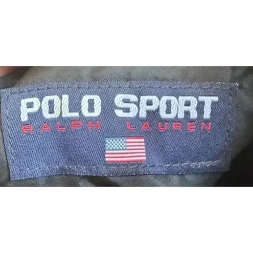 Polo Sport Ralph Lauren 90s Y2k Vintage Nylon Black Shoulder Bag Blue