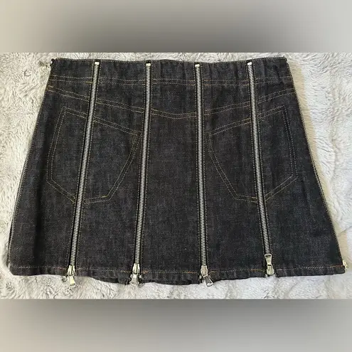 Dolce & Gabbana D&G Vintage Denim Zip Mini Skirt size 28/42