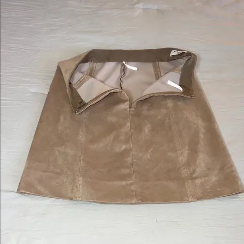 Babaton Tan A-Line Mini Skirt Casual