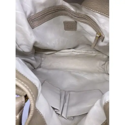 Tous Euc Beige Faux Fur Shoulder Bag