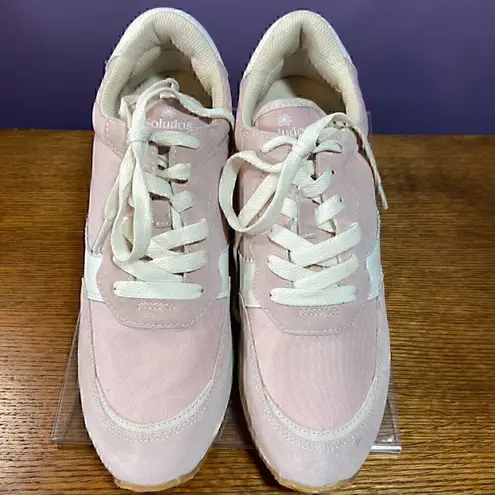 Soludos  Women Paradiso Retro Sneaker 8.5 Mauve/White 90s Y2K Retro School Casual