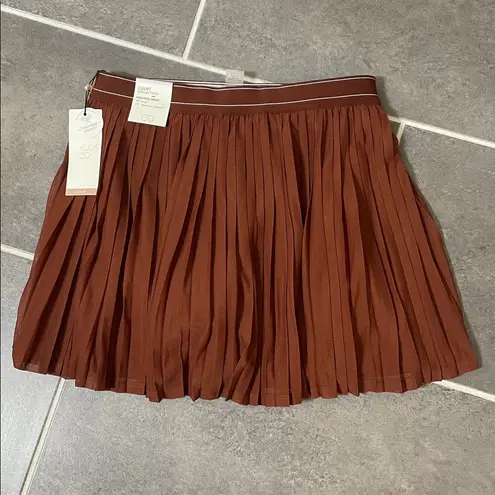 CALIA Pleated Mesh Skort size Medium Red - Image 4