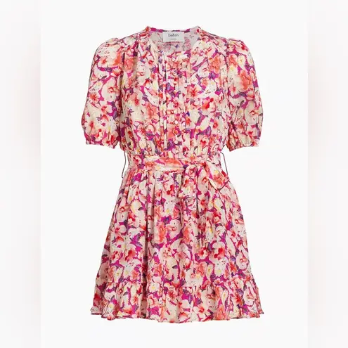 Ba&sh NEW NWT Diamond Dress In Fuchsia Floral Print