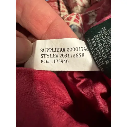 Lauren Jeans Co. Ralph Lauren Tiered Ruffle Skirt Size 8 Pink and Blue Floral