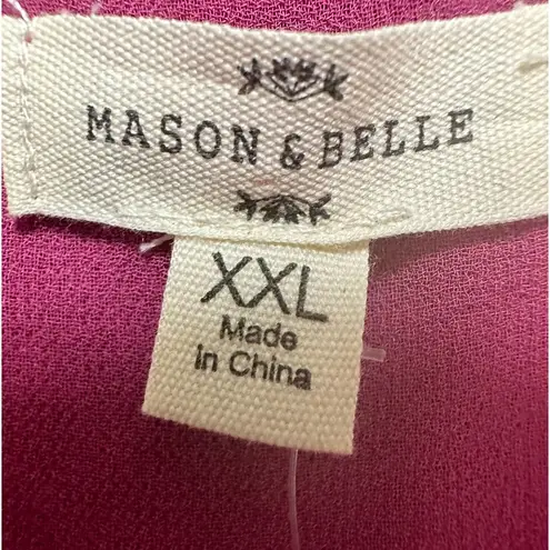 Mason & Belle  shower sleeve vneck top