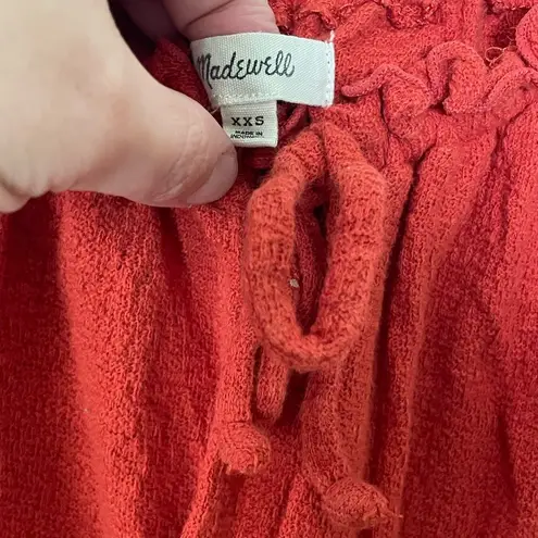 Madewell  bright red/orange top