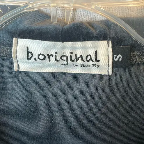 Oversized Velour Tunic Top Charcoal Gray Womens Small Hoodie Pullover