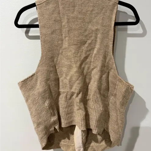 Made In Scotland For Ohrbach’s Wool Tan Vest Sz 12‎ See Photos. ** X