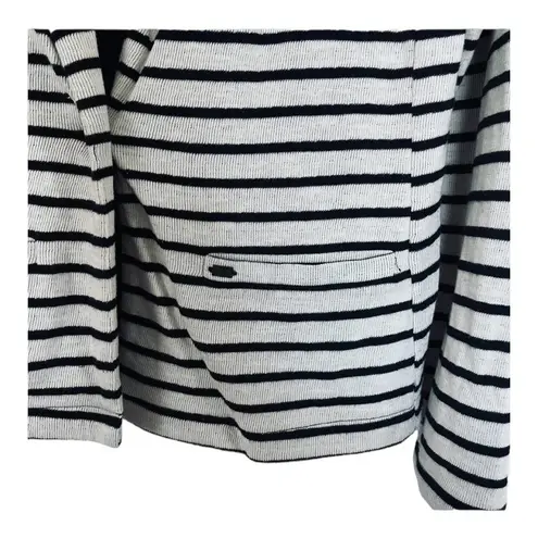 Superdry striped nautical ecru navy jersey blazer size Small