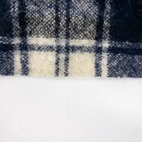 Pendleton Vintage Green Blue Yellow White Plaid Scarf Unisex Men Women One Size