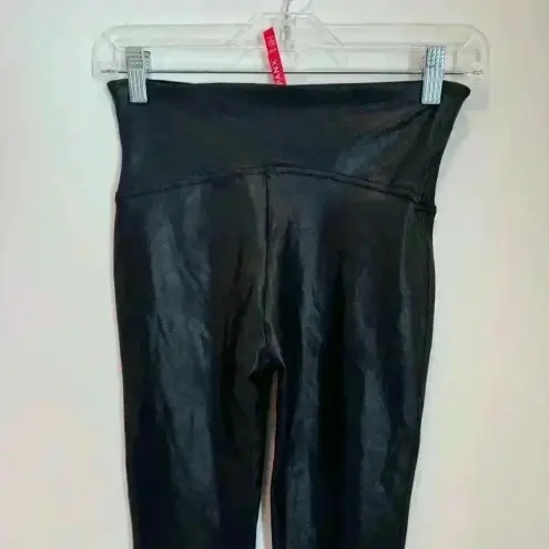 Spanx  Faux Leather Black Leggings Women’s Size M