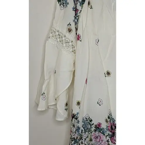 Tassels N Lace OTS Bell Sleeve Top - Size L - NWOT