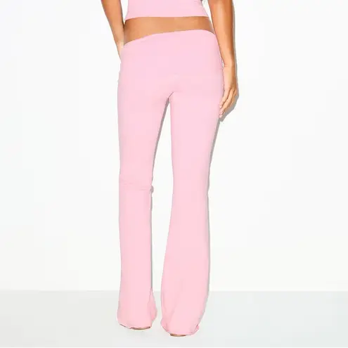 SKIMS Cotton Jersey Foldover Pant Pink Medium NWT