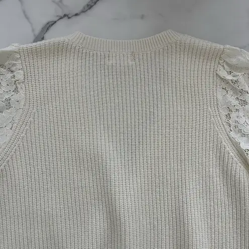 Cami NYC Beth Cardigan Merino Wool Knit In Ceramic size S Feminine Romantic Chic