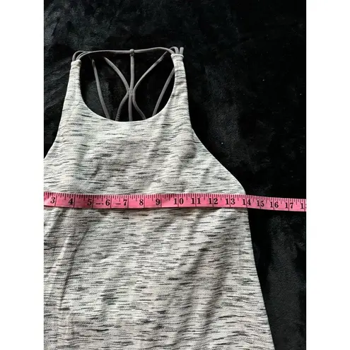 Lululemon  Women's Raise The Barre Tank Top Workout Shirt Cutout Back Bra Sz 6