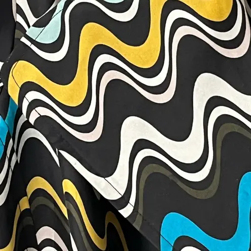 Missoni Graphic Print Lightweight Coat w/Belt - Size 10