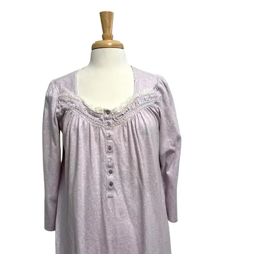 Eileen West Cottagecore Feminine Romantic Nightgown Purple size Medium