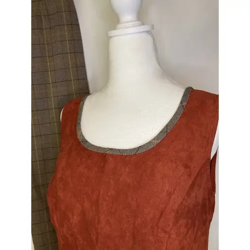 Perceptions 70’s Style New York Pant Suit Size 8 Jacket Top & Pant Faux Suede