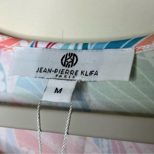 Jean Pierre Klifa Resort Daphne Dress Grassland Multi Color Bright Size Medium Blue