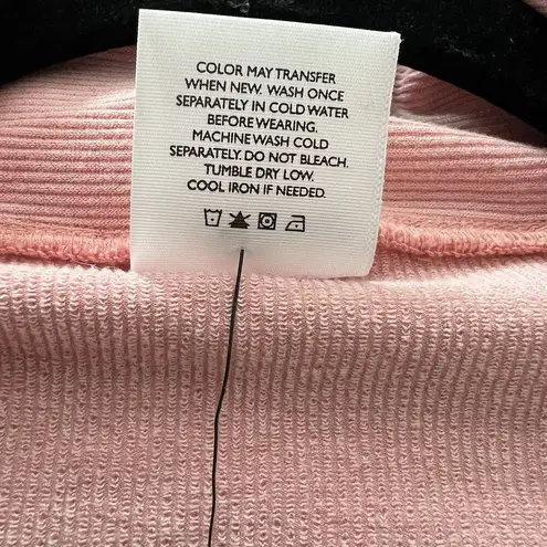 Armadio Women’s Cardigan Vest Medium Ribbed Pink