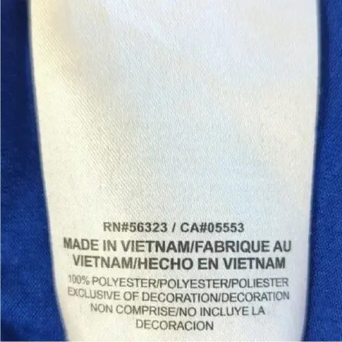 Nike Baseball  Texas Ranger Blue V Neck Tee Size Small