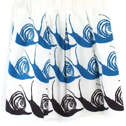 Maeve Anthropologie White & Blue
"Swirled Snail Skirt" by , S