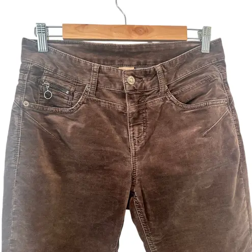 MAC Rich Jeans Slim Velvet In Fawn Brown 28 Chocolate Brown Designer Boho