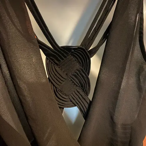 Love Tree  Black Sleeveless Blouse Size Medium (Look At The Back Details) - Image 3