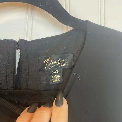 Thalia Sodi NWT Thalia Women’s Black Chiffon Overlay Romper Jumpsuit Small